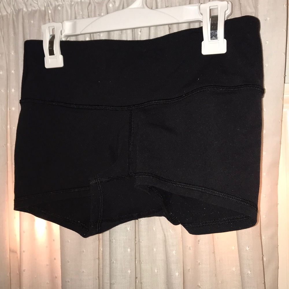 Black Lulu Lemon Booty Shorts